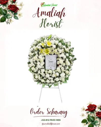 Krans Bunga Duka Cita di Pejarakan